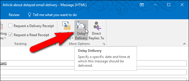 set up outlook for mac email to deliver at certain time